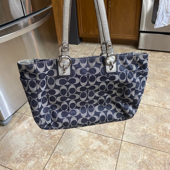 Denim Coach purse - Picture 2 of 6